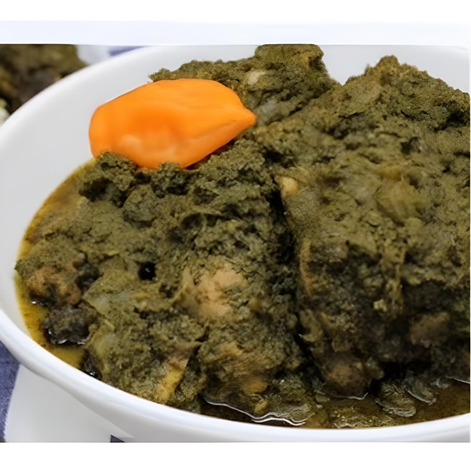 Cassava Leaf Soup With Rice