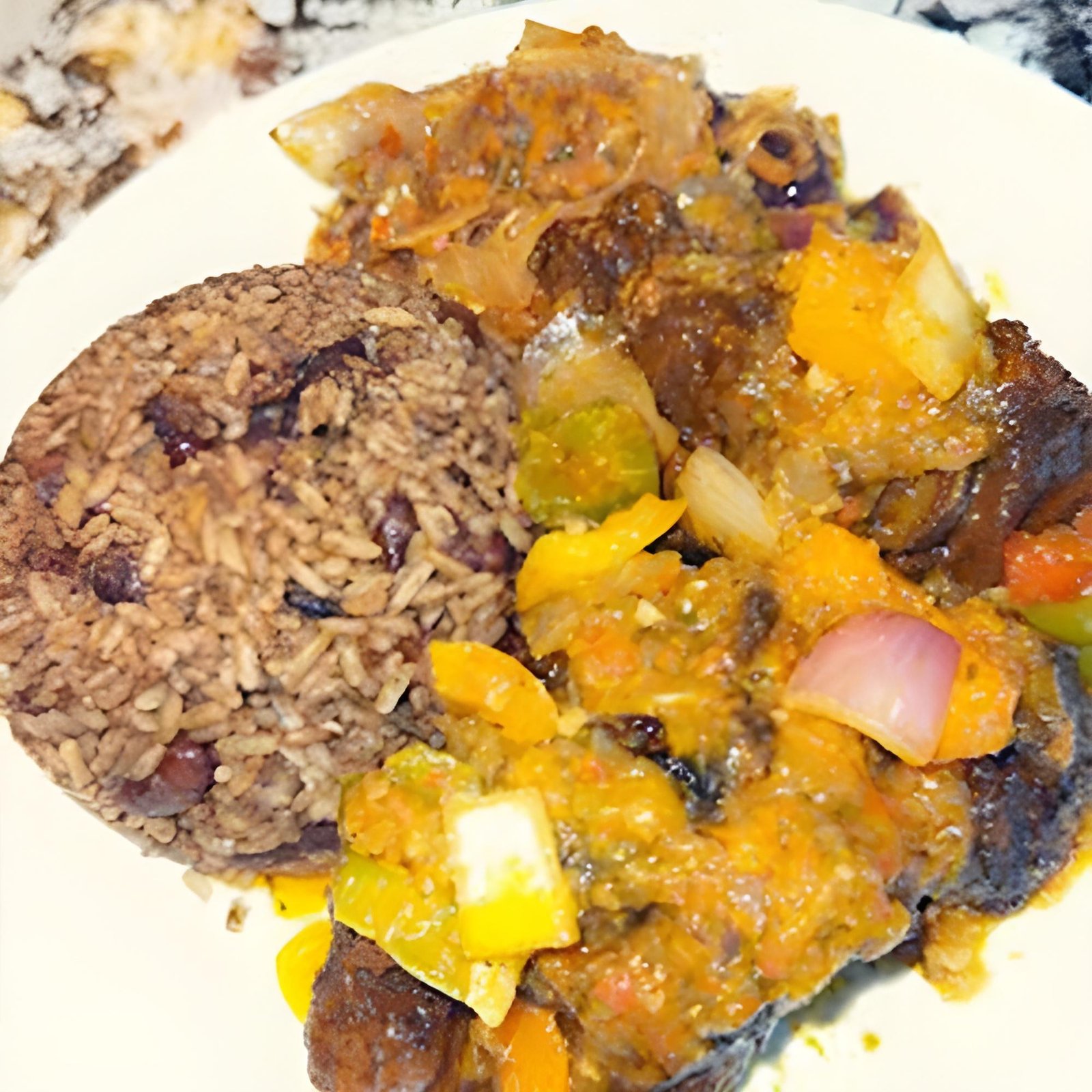 Oxtail With Rice And Peas
