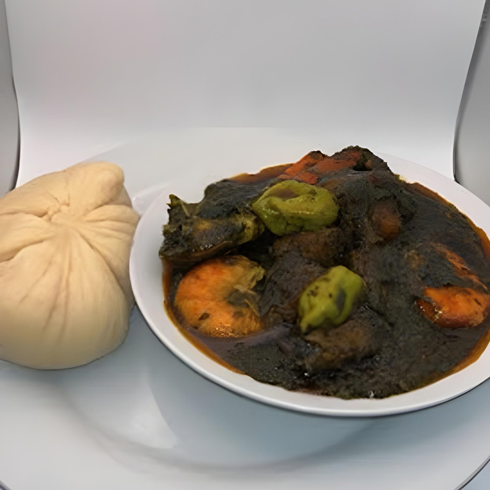 Palava Sauce With Fufu or Rice